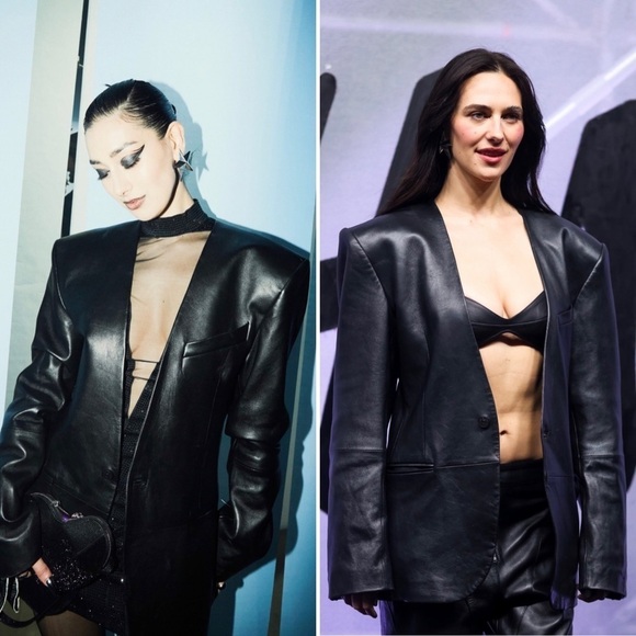 Mugler Jackets & Blazers - Mugler x H&M | Defined Waist Leather Blazer (Men’s) - Size S/M (EU 46/US 36R)